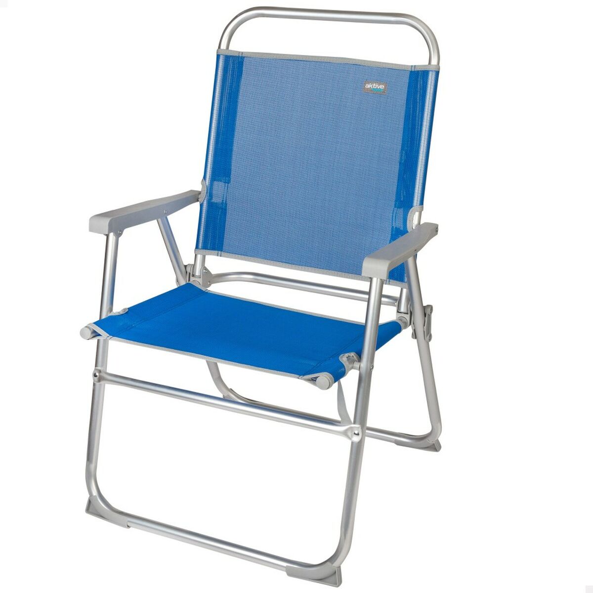 Καρέκλα στην παραλία Aktive Gomera Μπλε 48 x 88 x 50 cm Αλουμίνιο Εύκαμπτο (4 Μονάδες)