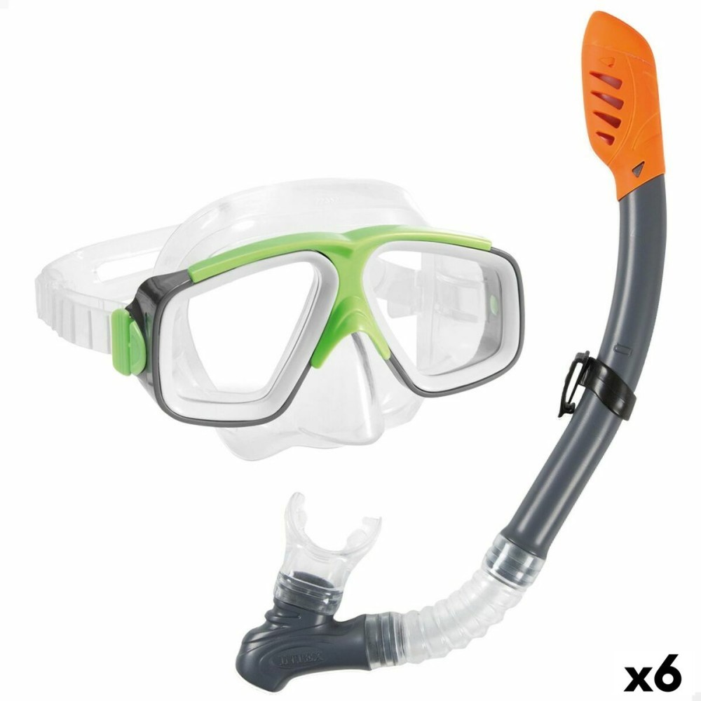 Γυαλιά Καταδύσεων με Σωλήνα Intex Surf Rider Παιδικά (x6)