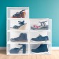 Stackable shoe box Max Home Λευκό x6 πολυπροπυλένιο ABS 35 x 18,5 x 27 cm
