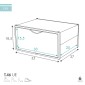 Stackable shoe box Max Home Λευκό x6 πολυπροπυλένιο ABS 35 x 18,5 x 27 cm