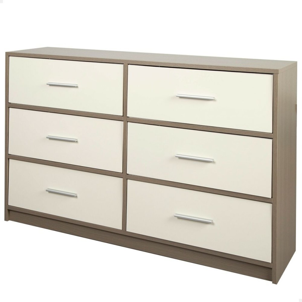 Συρταριέρα Max Home Λευκό Γκρι Σύγχρονη 114 x 70 x 30 cm