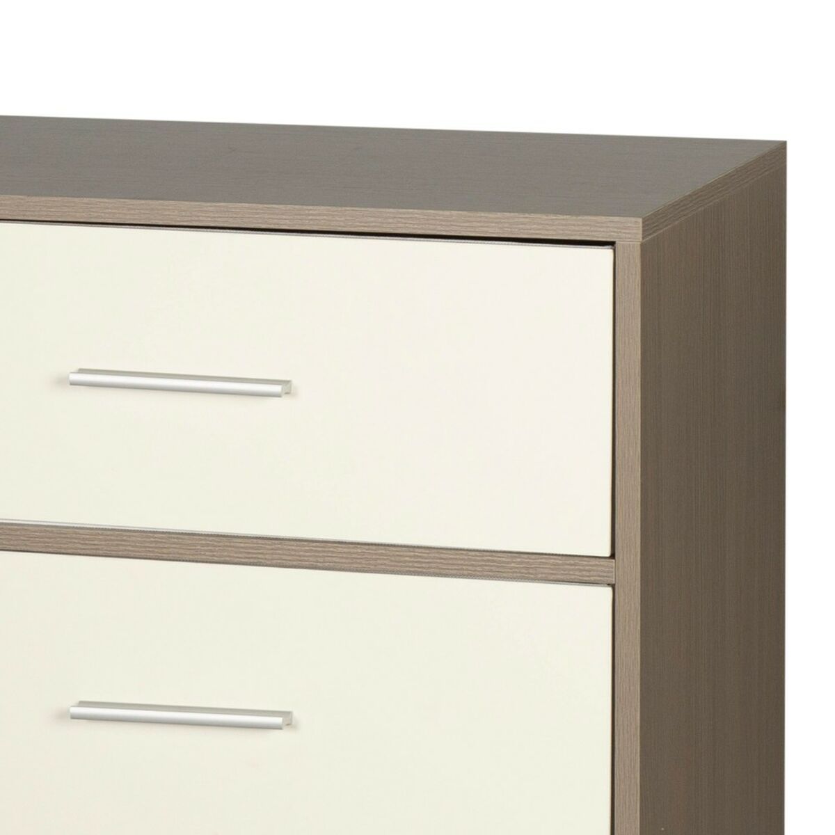 Συρταριέρα Max Home Λευκό Γκρι Σύγχρονη 114 x 70 x 30 cm