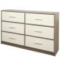 Συρταριέρα Max Home Λευκό Γκρι Σύγχρονη 114 x 70 x 30 cm