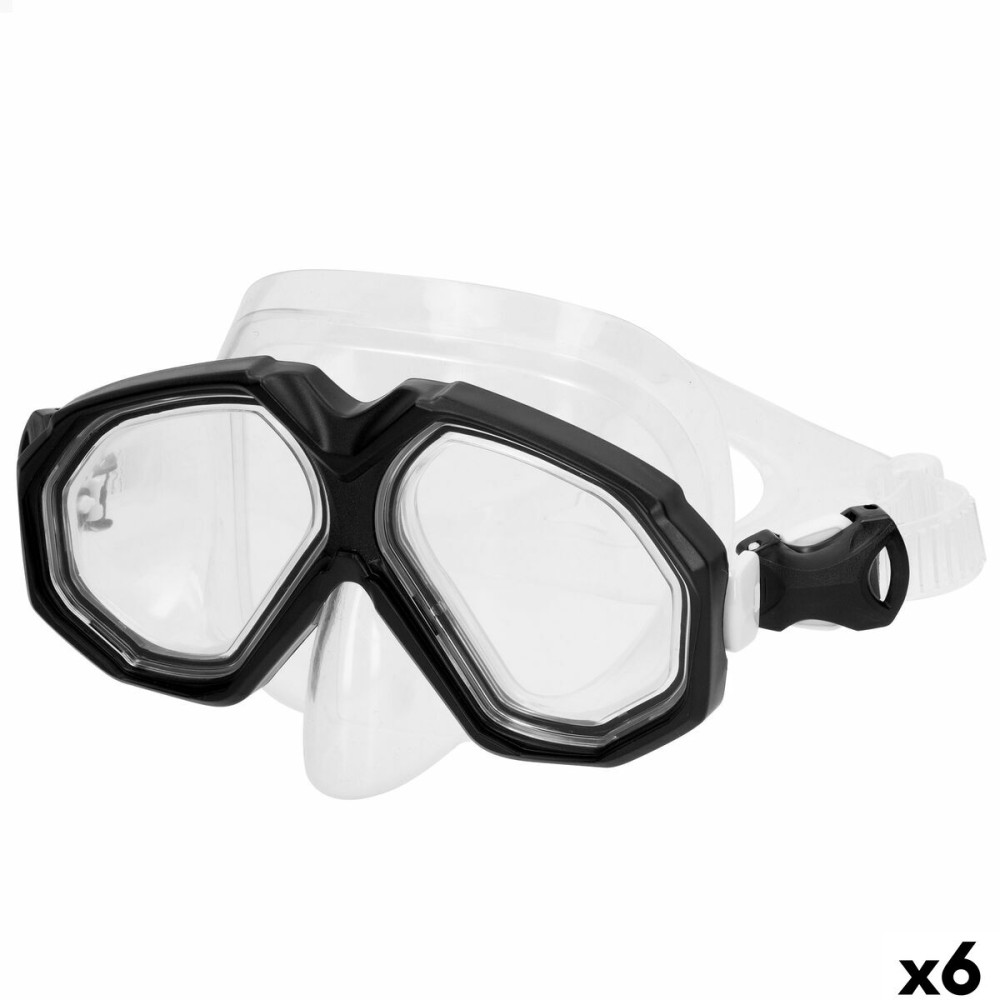 Γυαλιά κατάδυσης AquaSport Μαύρο (x6)