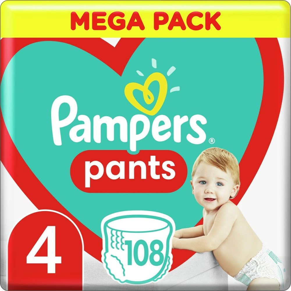 Πανάκια μιας χρήσης Pampers Pants 4 (x108)