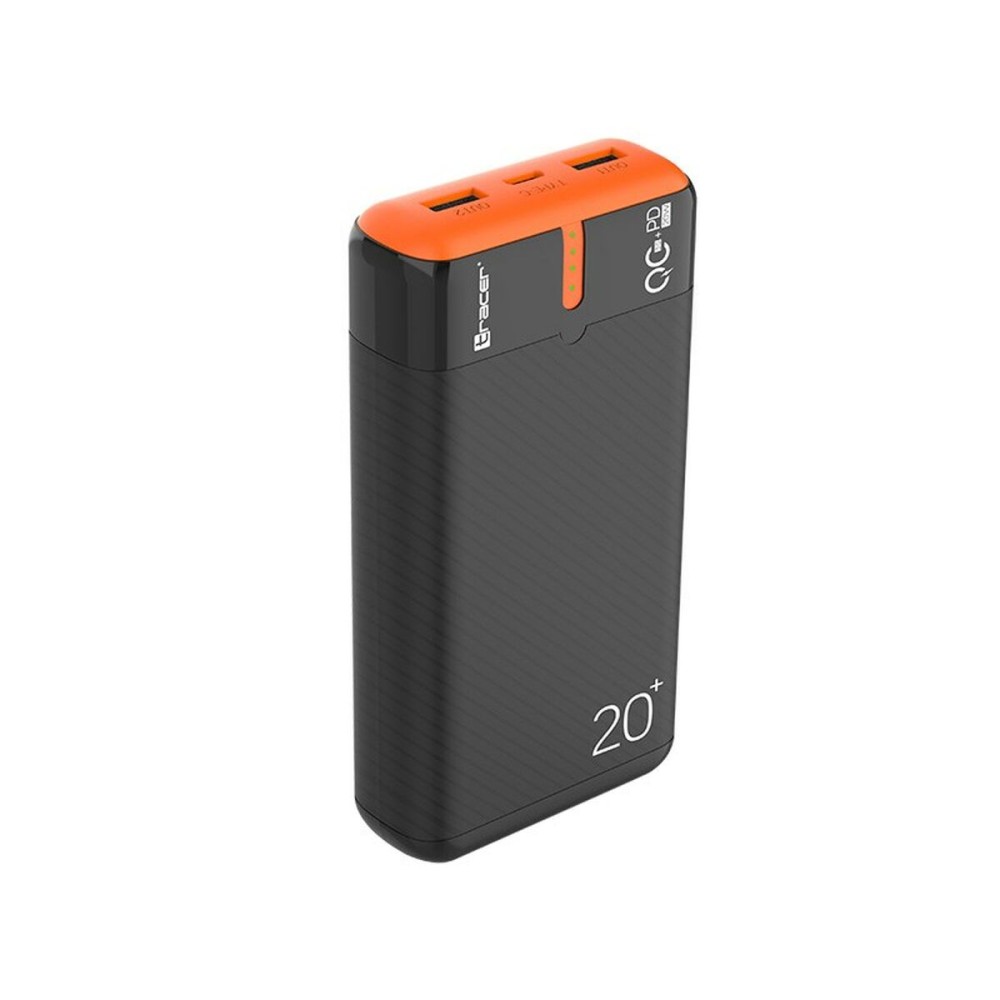 Powerbank Tracer TRABAT47516 Μαύρο Πορτοκαλί 20000 mAh 74 WH