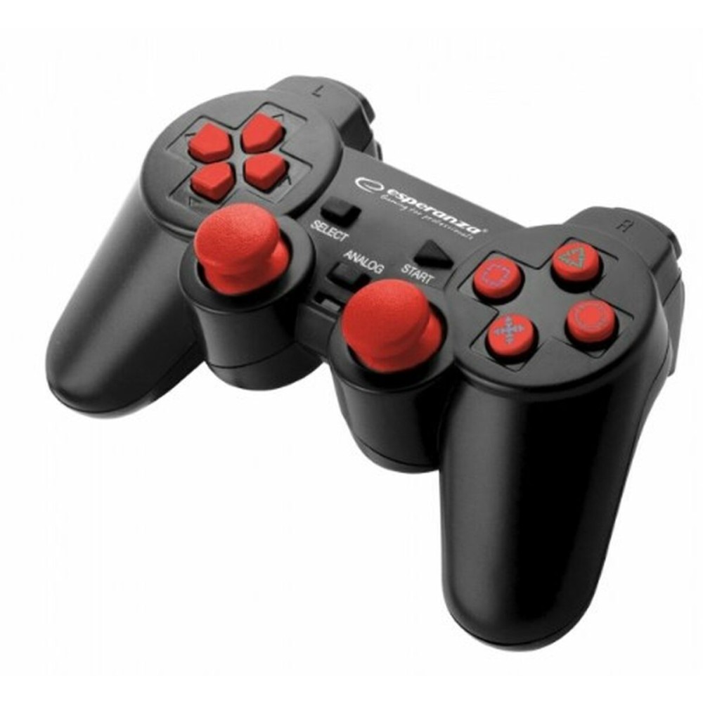 Τηλεχειριστήριο για Gaming Esperanza EGG106R USB 2.0 Κόκκινο PC PlayStation 3 PlayStation 2