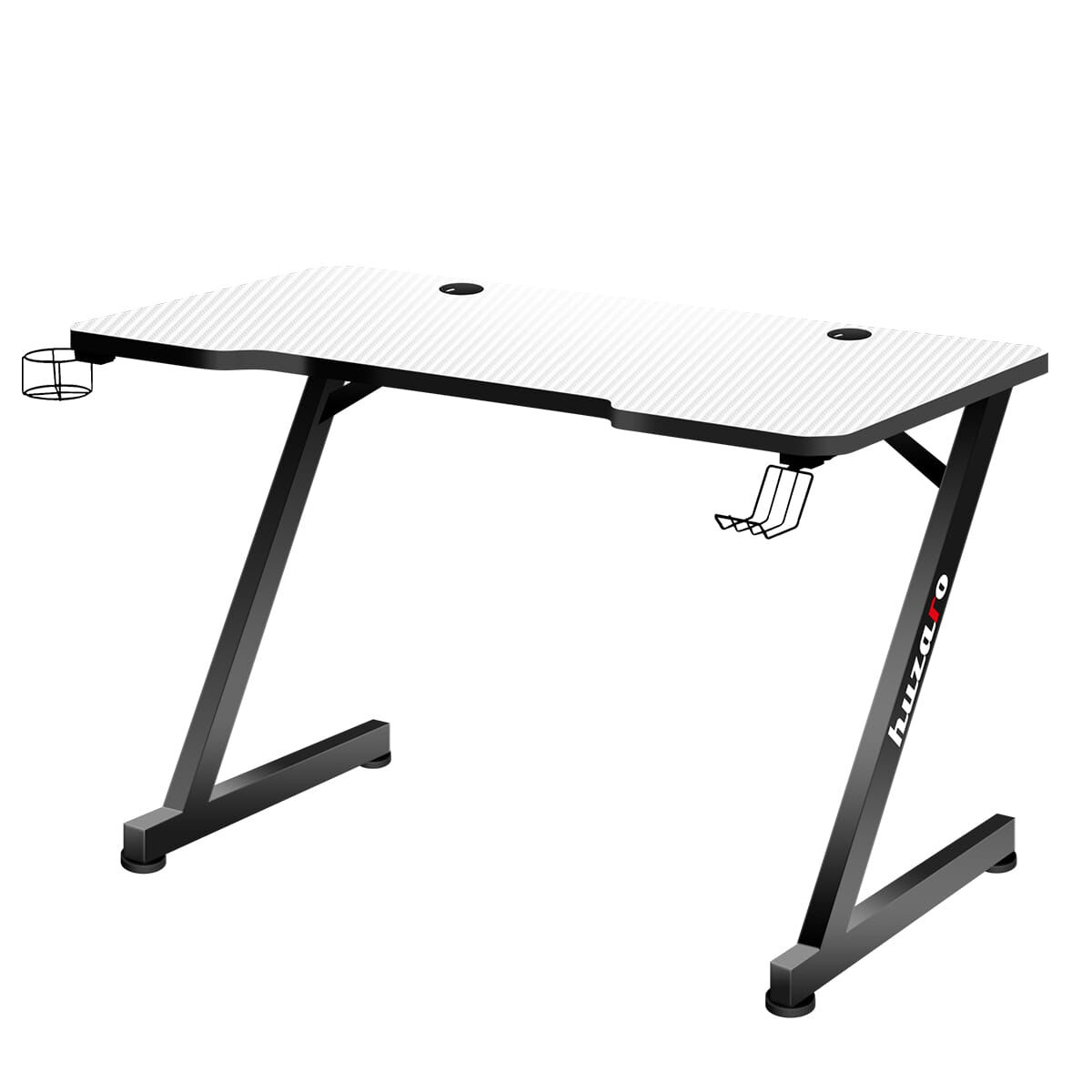 Γραφείο Huzaro Hero 2.5 Λευκό Μαύρο Αλουμίνιο 120 x 60 cm
