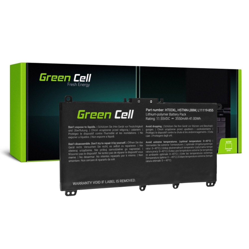 Μπαταρία φορητού υπολογιστή Green Cell HP163 Μαύρο 3400 mAh