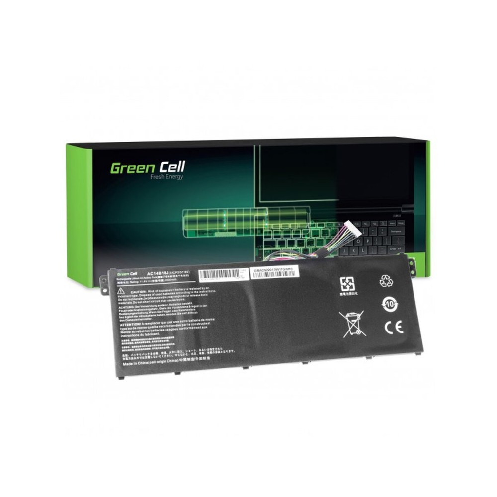 Μπαταρία φορητού υπολογιστή Green Cell AC52 Μαύρο 2200 mAh