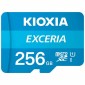 Κάρτα Μνήμης Micro SD με Αντάπτορα Kioxia Exceria UHS-I Κατηγορία 10 Μπλε 256 GB
