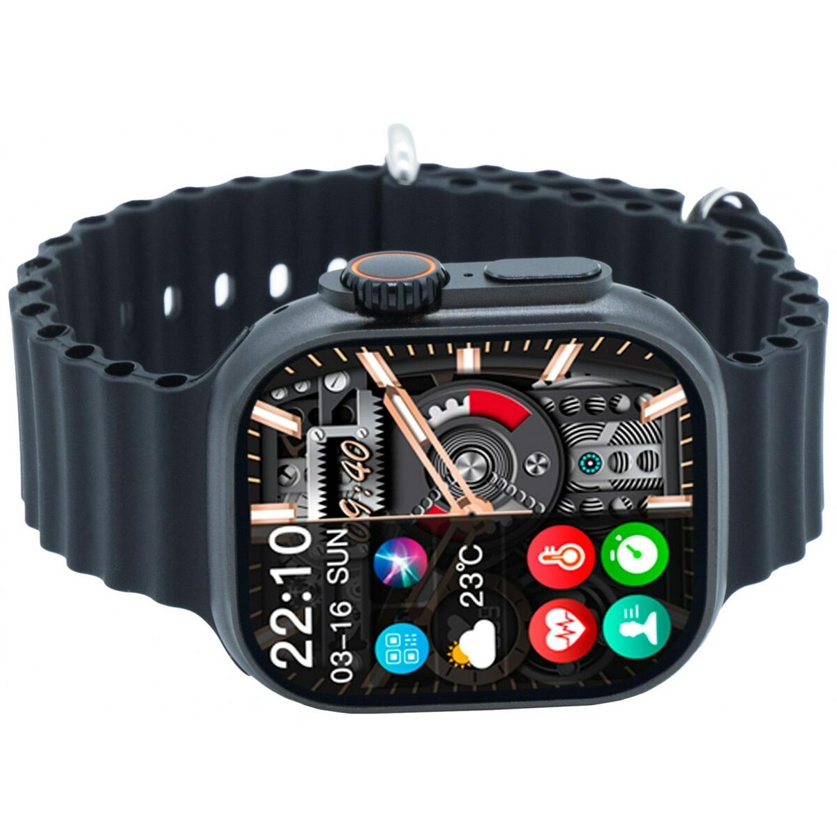 Smartwatch Kiano Solid Γκρι Μαύρο Μπλε