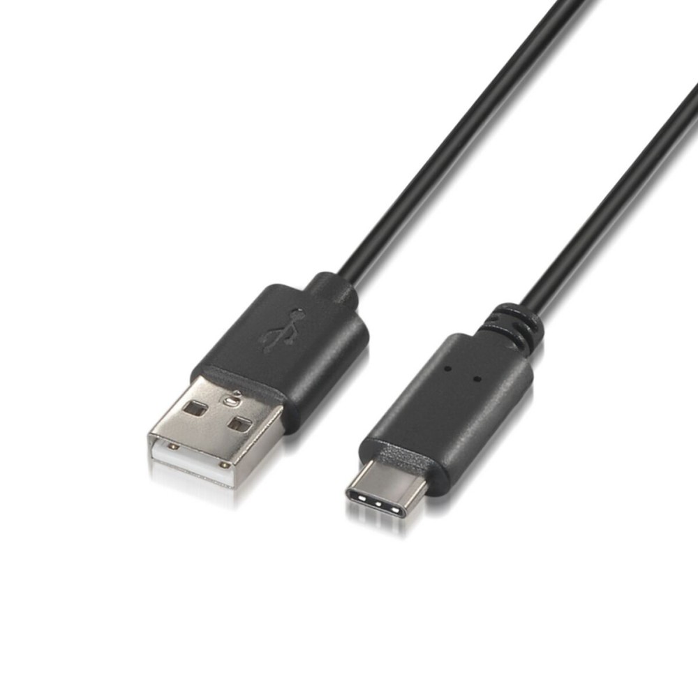 Καλώδιο USB 2.0 σε USB-C Aisens A107-0051 Μαύρο 1 m