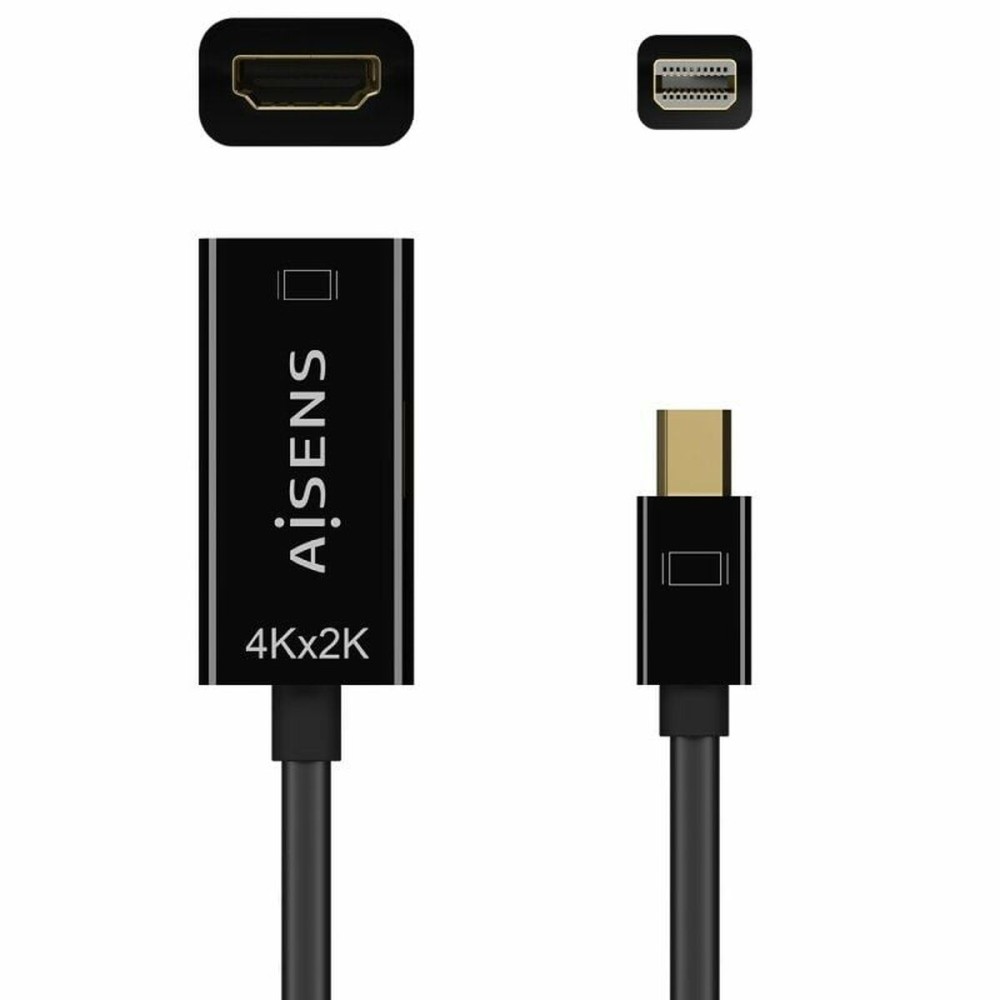 Αντάπτορας Mini Display Port σε HDMI Aisens A125-0643 Μαύρο 15 cm