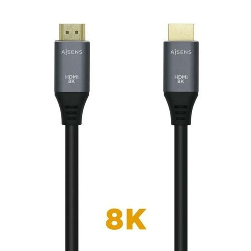 Καλώδιο HDMI Aisens A150-0427 Μαύρο Μαύρο/Γκρι 1,5 m