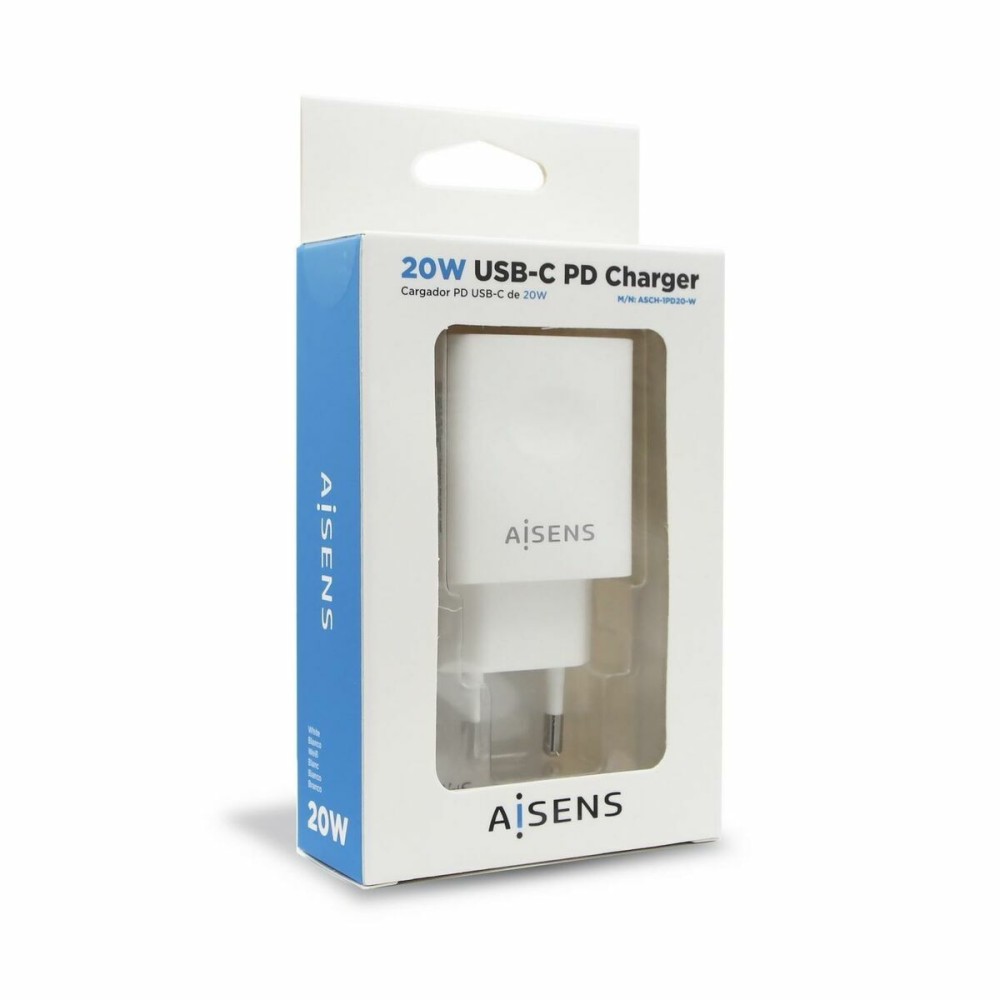 Φορτιστής Τοίχου Aisens ASCH-1PD20-W Λευκό USB-C