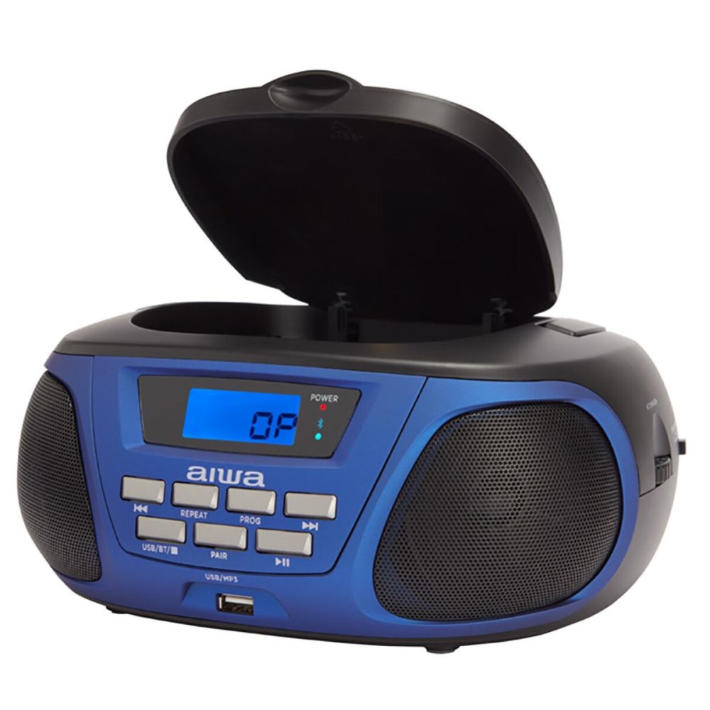 CD Ραδιόφωνο Bluetooth MP3 Aiwa BBTU-300BL Μπλε Μαύρο