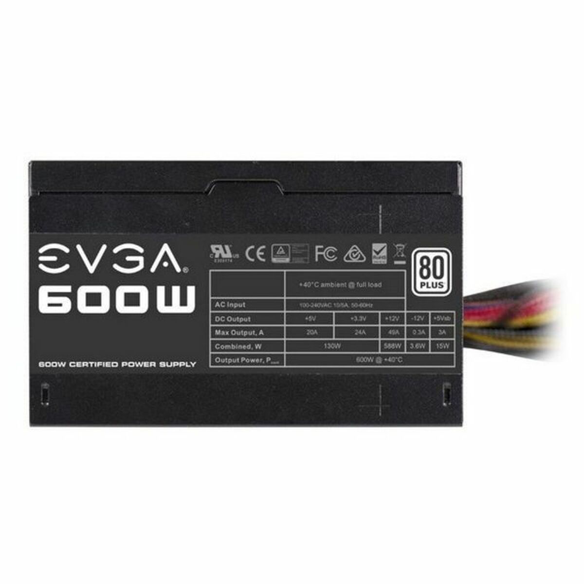 Τροφοδοσία Ρεύματος Evga 600W 600W W1 ATX 600 W 130 W RoHS