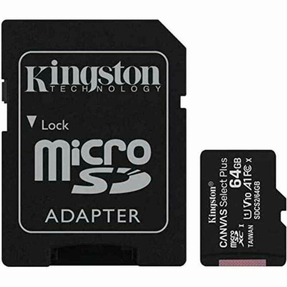 Κάρτα Μνήμης Micro SD με Αντάπτορα Kingston SDCS2/64GBSP 64 GB