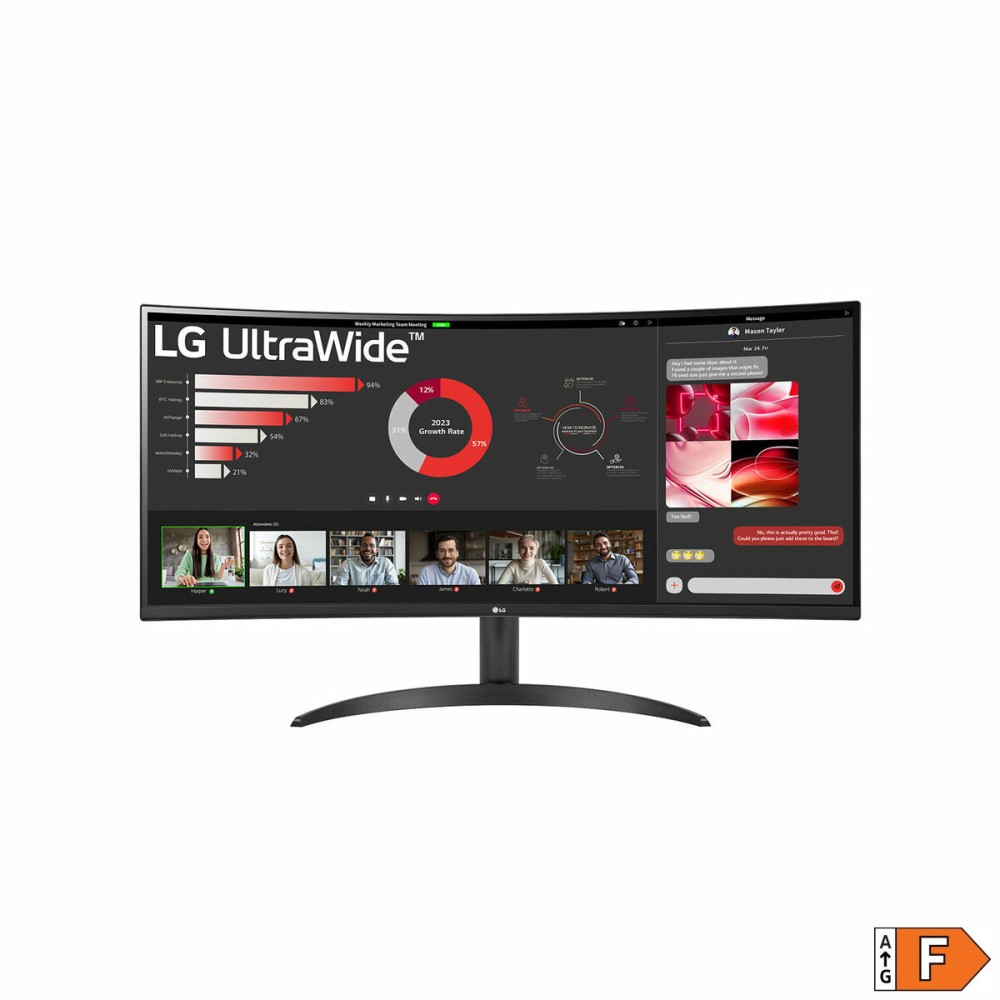 Οθόνη LG 34WR50QC-B.AEU 34" UltraWide Quad HD 100 Hz