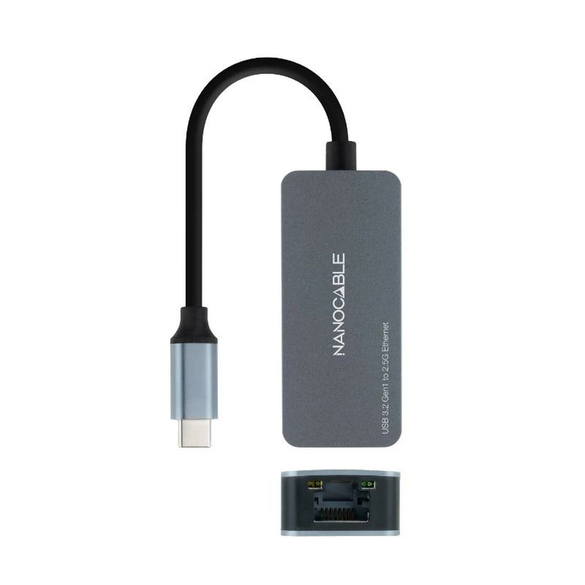 Αντάπτορας USB-C σε Δίκτυο RJ45 NANOCABLE 10.03.0410 Γκρι