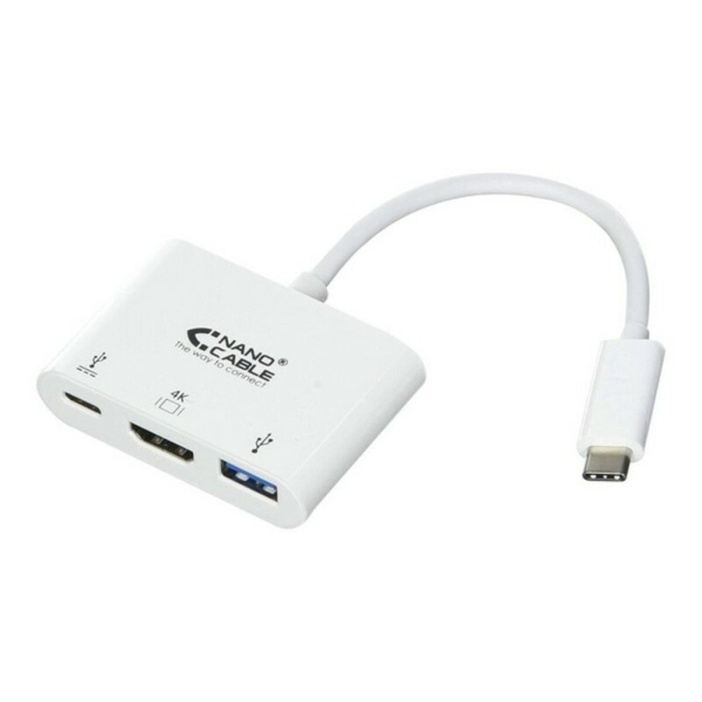 Αντάπτορας USB-C σε HDMI NANOCABLE 10.16.4302 Full HD (15 cm) Λευκό (x1)