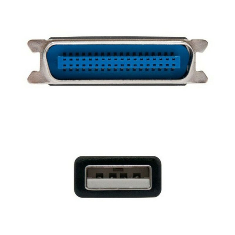 Καλώδιο USB σε CN36 NANOCABLE 10.03.0001 Μαύρο 1,5 m