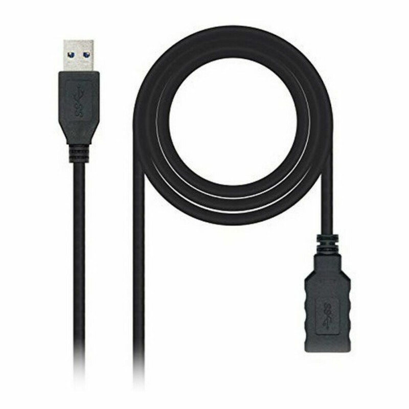 Καλώδιο USB 3.0 A σε USB A NANOCABLE 10.01.0902BK 2 m Μαύρο