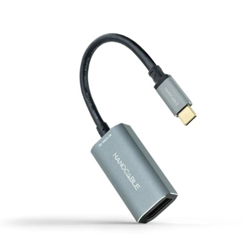 Αντάπτορας USB-C σε DisplayPort NANOCABLE 10.16.4104-G Γκρι 15 cm 8K Ultra HD