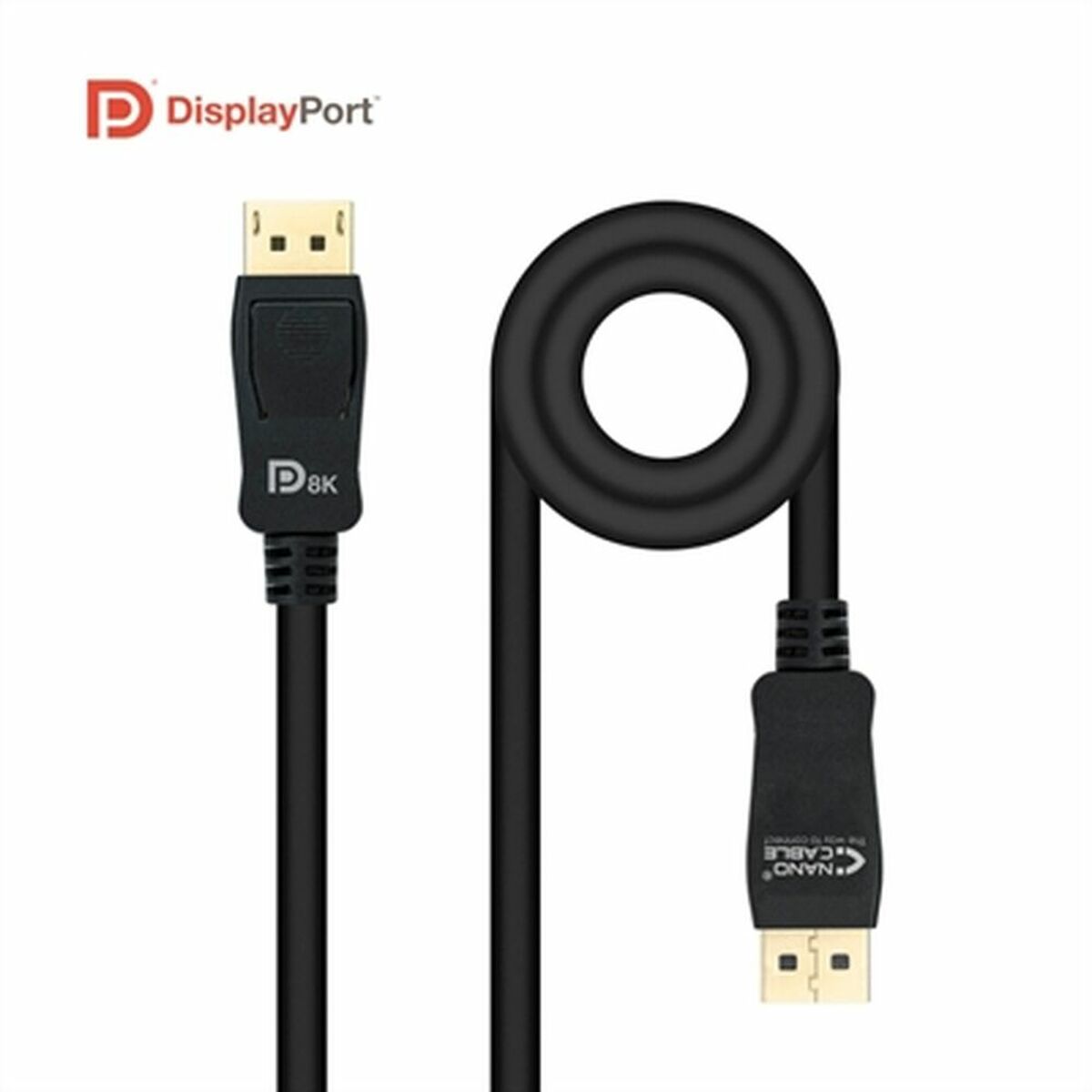Καλώδιο DisplayPort NANOCABLE 1 Μαύρο 50 cm (0,5 m)