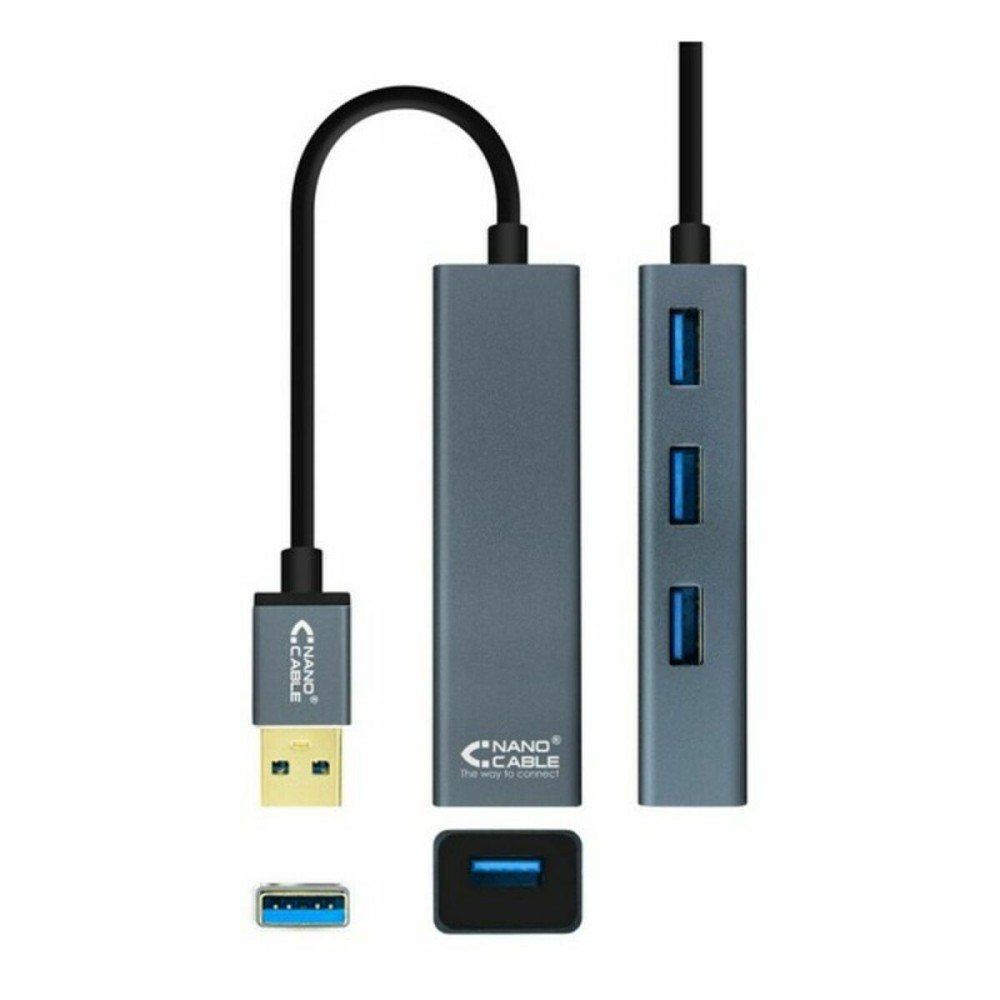 Hub USB 4 Θύρες NANOCABLE 10.16.4402 USB 3.0
