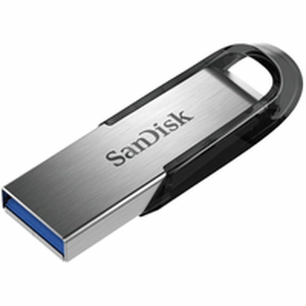 Στικάκι USB SanDisk Ultra Flair Μαύρο Ασημί 32 GB