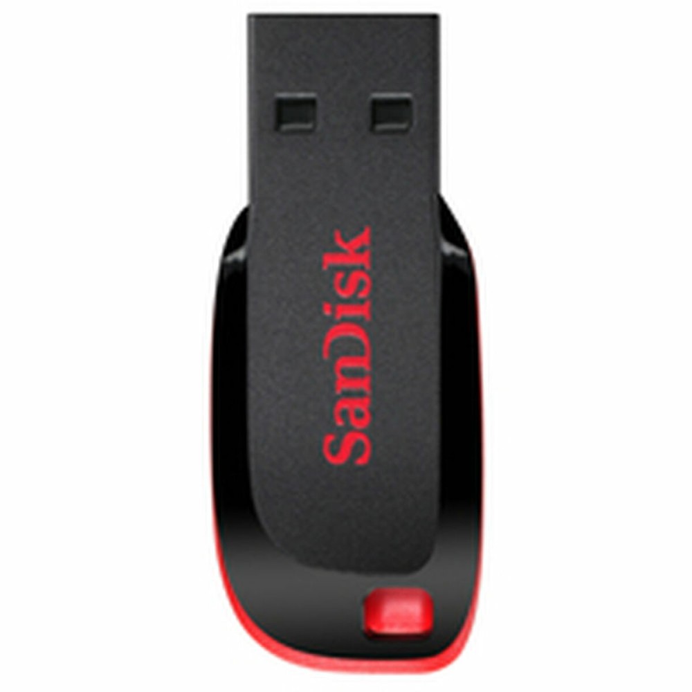 Στικάκι USB SanDisk Cruzer Blade Μαύρο Μαύρο/Κόκκινο 128 GB