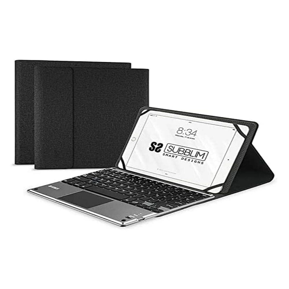Θήκη Tablet και πληκτρολογιού Subblim SUB-KT2-BTP001 Ισπανικό Qwerty Μαύρο