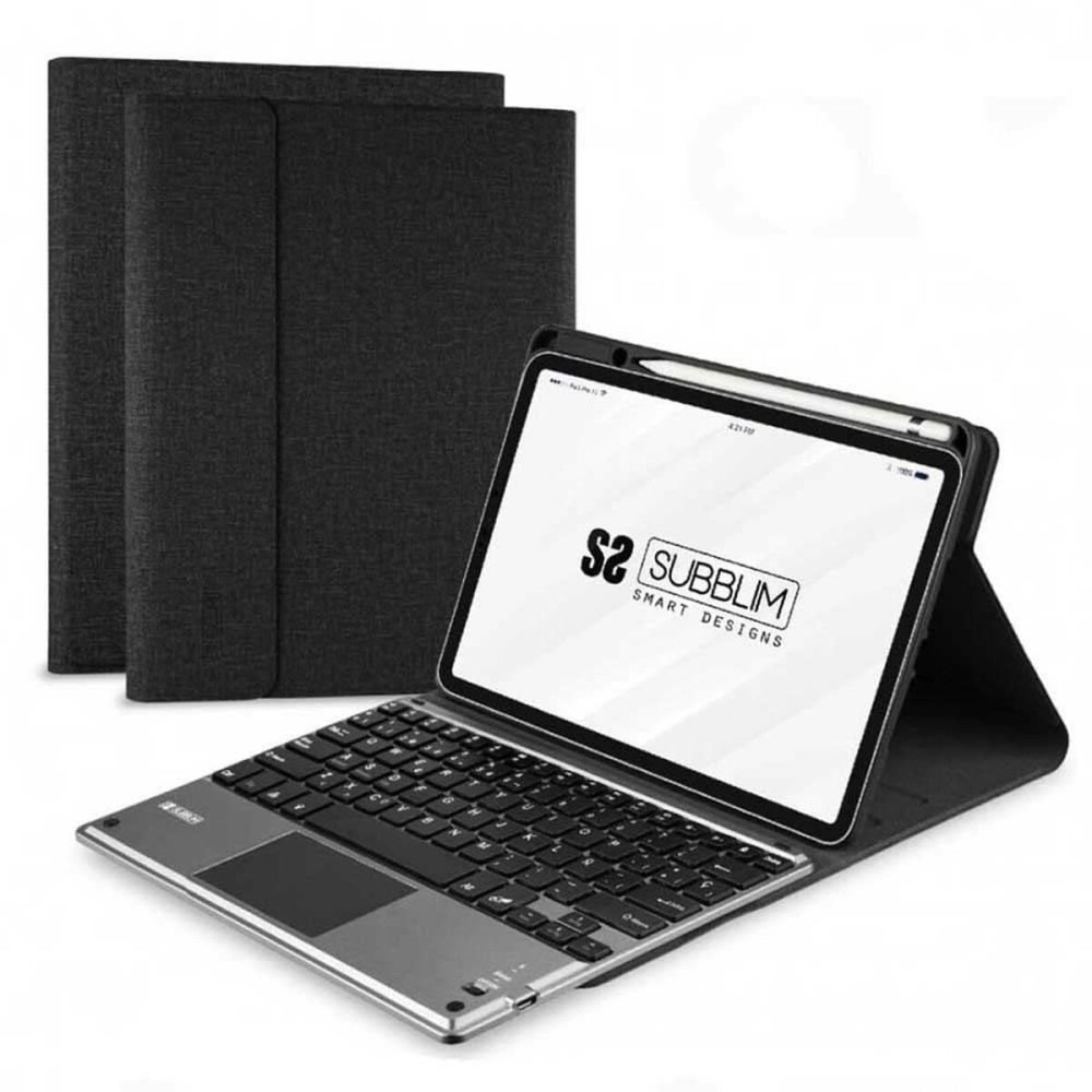 Θήκη Tablet και πληκτρολογιού Subblim SUB-KT4-BTPI50 Ισπανικό Qwerty Μαύρο Πολύχρωμο iPad Pro 11″