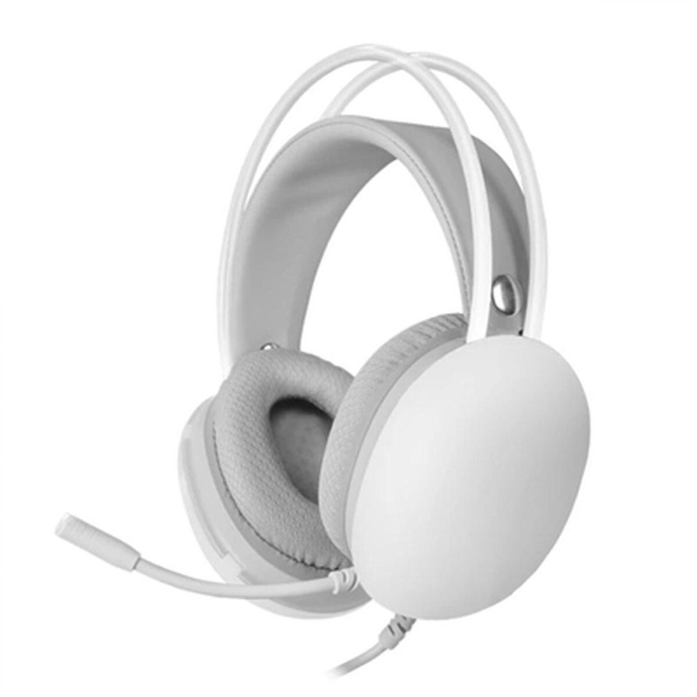 Ακουστικά με Μικρόφωνο Mars Gaming MHGLOW Λευκό RGB