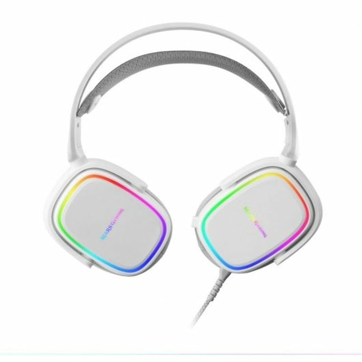 Ακουστικά με Μικρόφωνο για Gaming Mars Gaming MHAXW RGB Λευκό