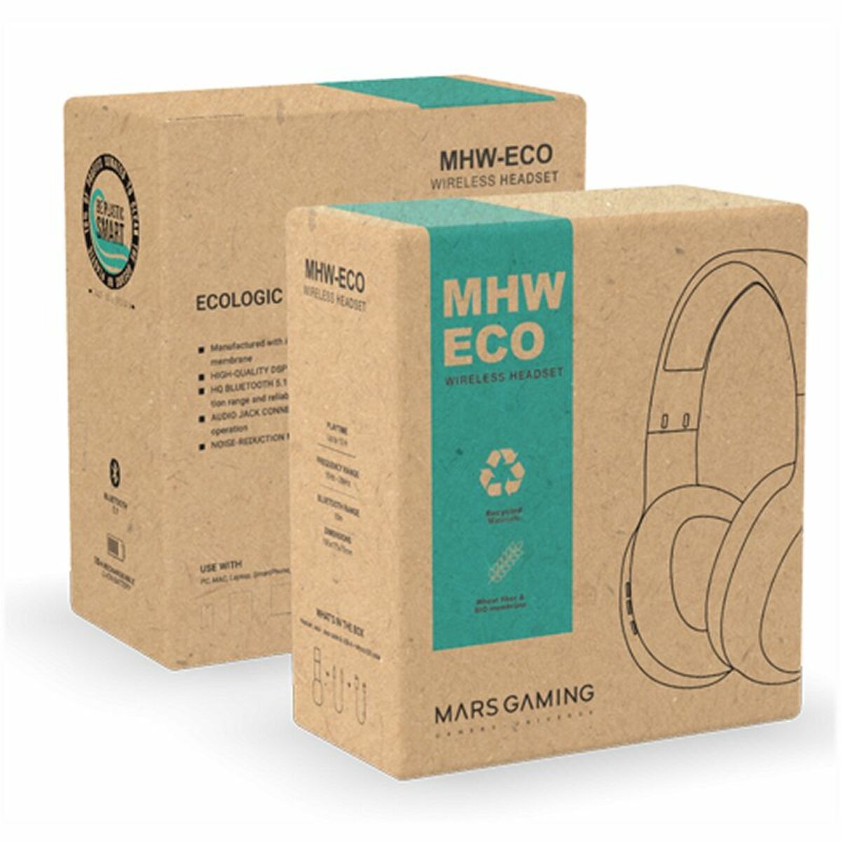 Ακουστικά με Μικρόφωνο Mars Gaming MHWECO Γκρι