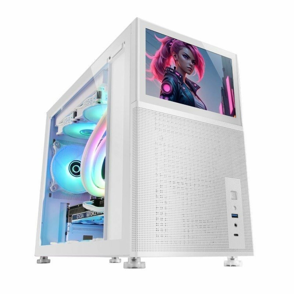 Κουτί Μέσος Πύργος ATX Mars Gaming MC-LCD Λευκό