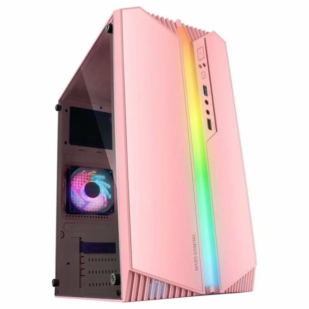 Κουτί Μέσος Πύργος ATX Mars Gaming MC-S1 Μαύρο Ροζ
