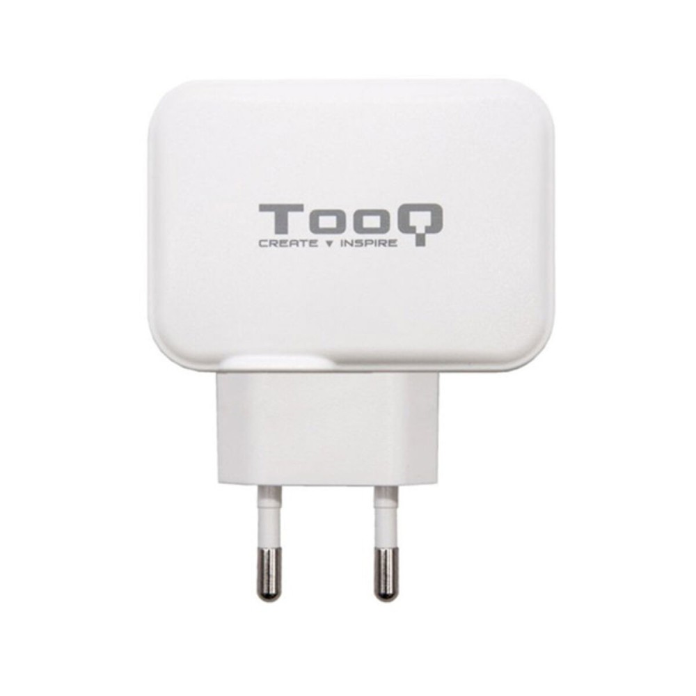 Φορτιστής USB Τοίχου TooQ TQWC-2SC02WT Λευκό 27 W