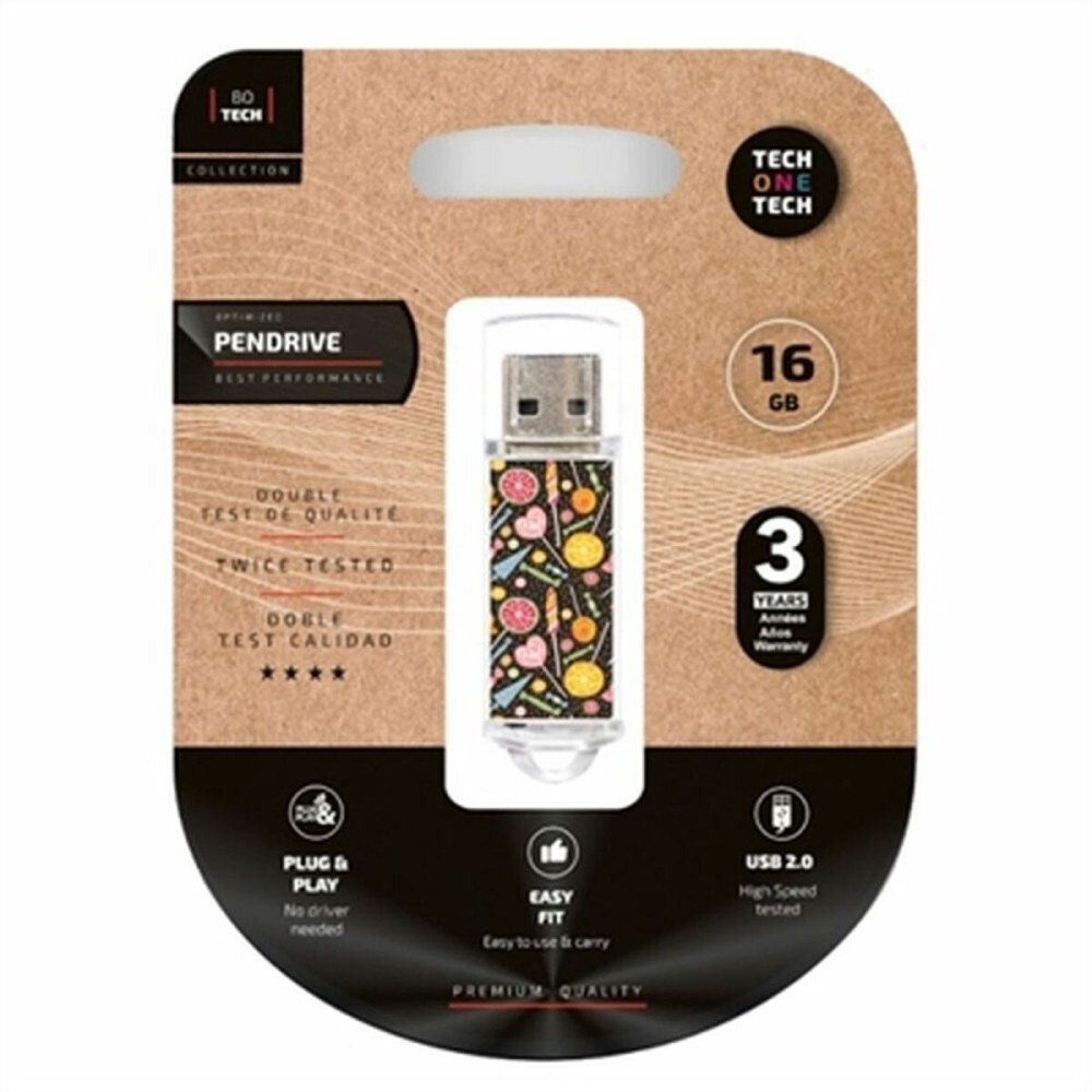 Στικάκι USB Tech One Tech TEC4001-16 16 GB