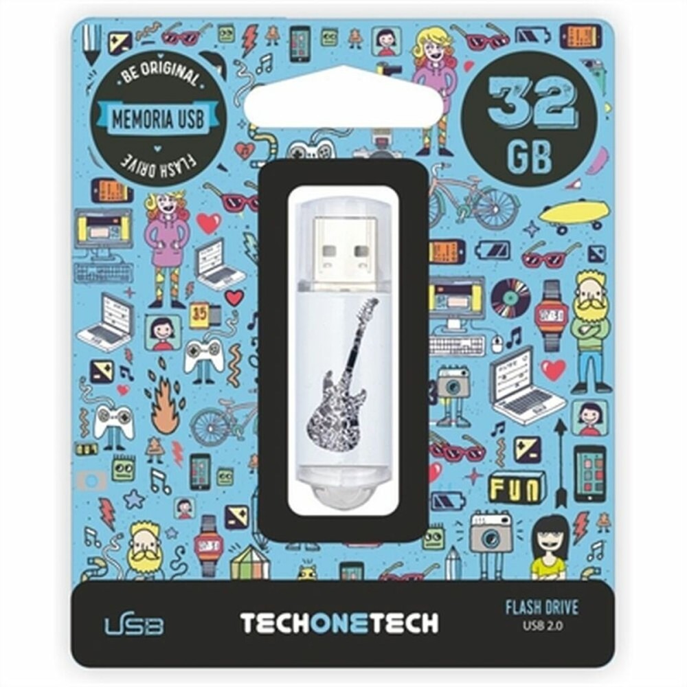 Στικάκι USB Tech One Tech TEC4006-32 Μαύρο 32 GB