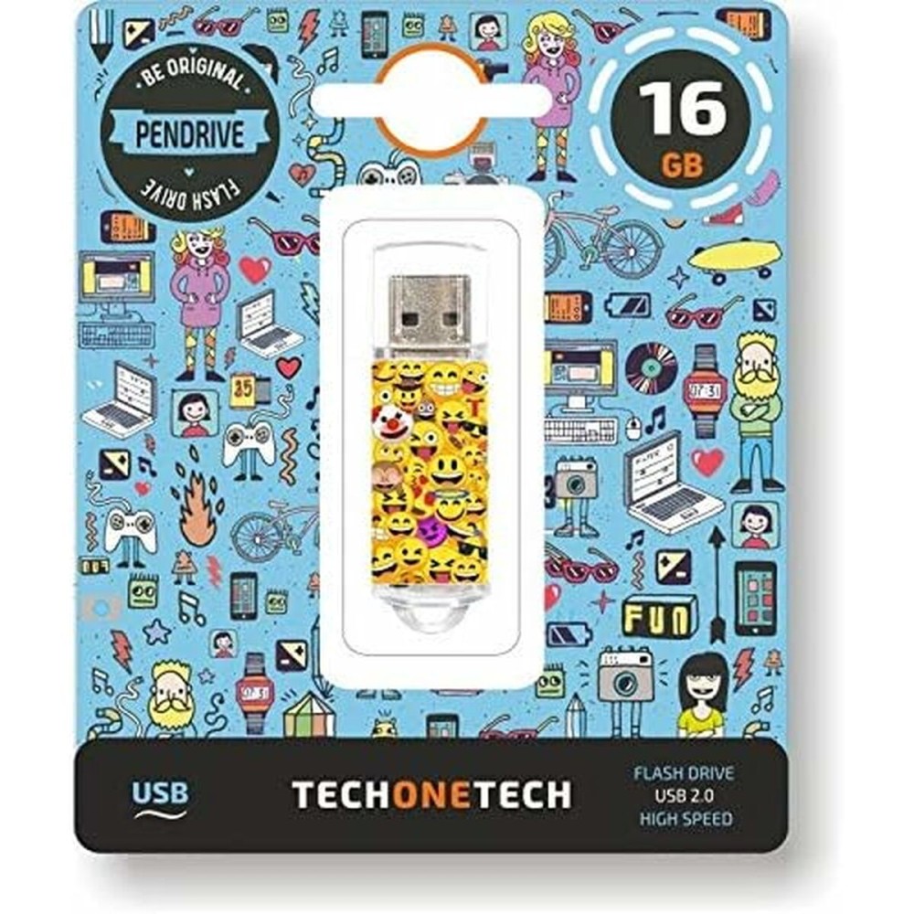 Στικάκι USB Tech One Tech Emojis 16 GB