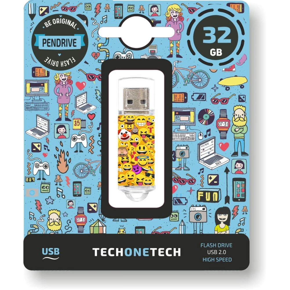 Στικάκι USB Tech One Tech Emojis 32 GB