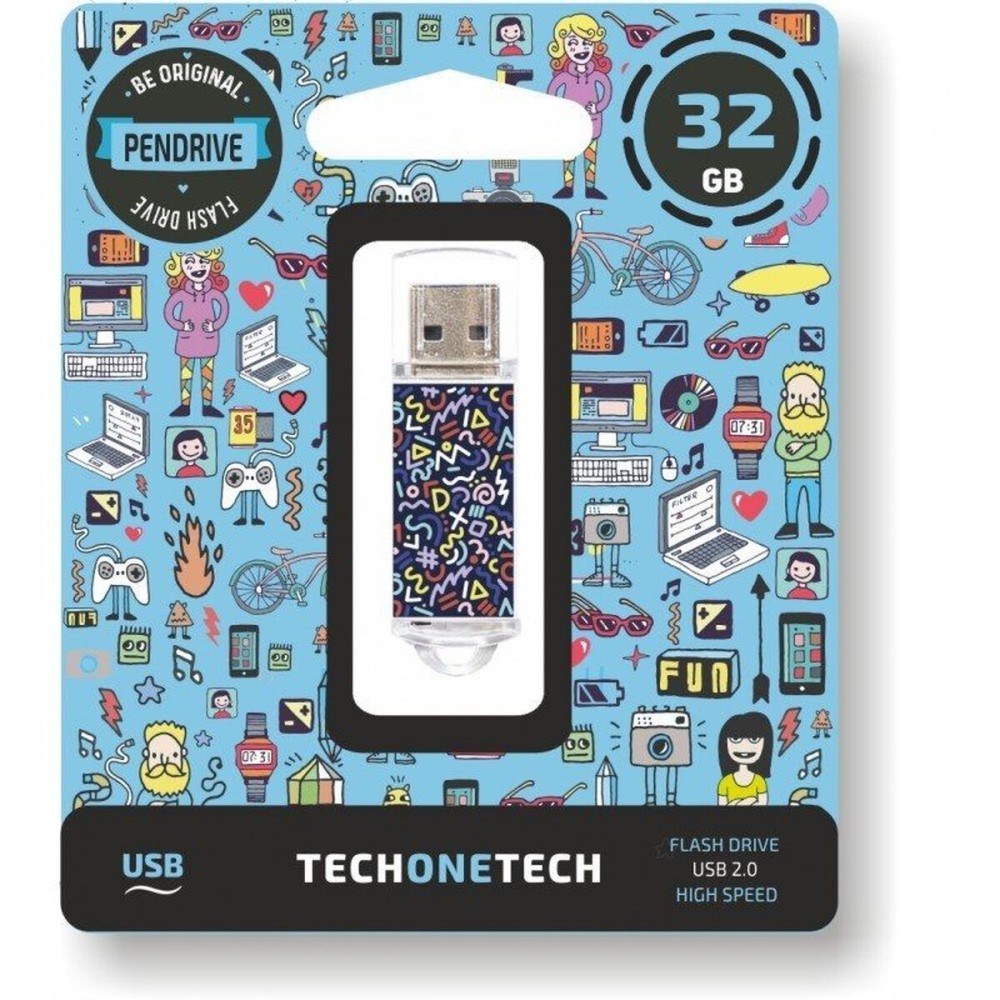 Στικάκι USB Tech One Tech Kaotic Dark 32 GB