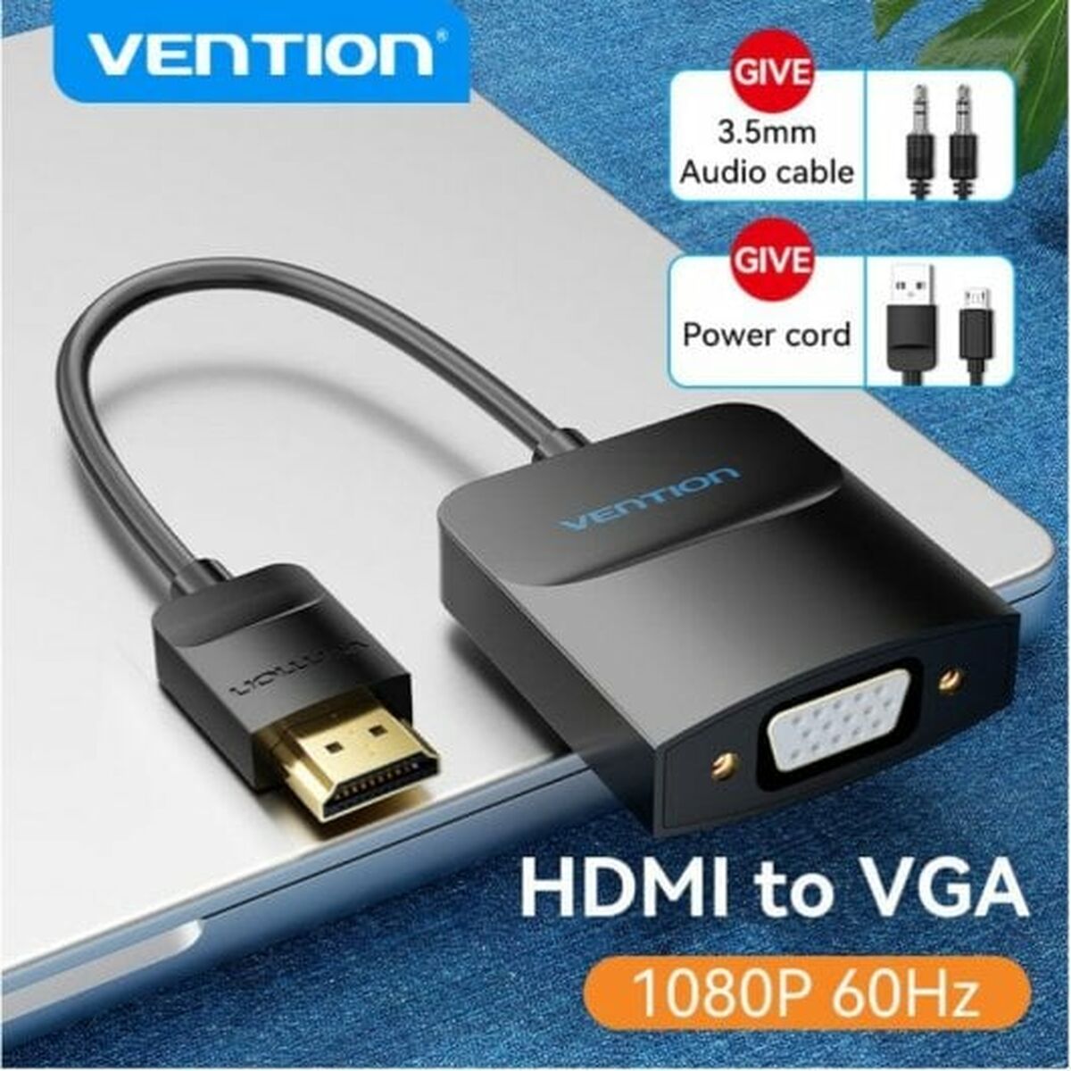 Αντάπτορας HDMI σε VGA Vention 42154 Μαύρο 15 cm