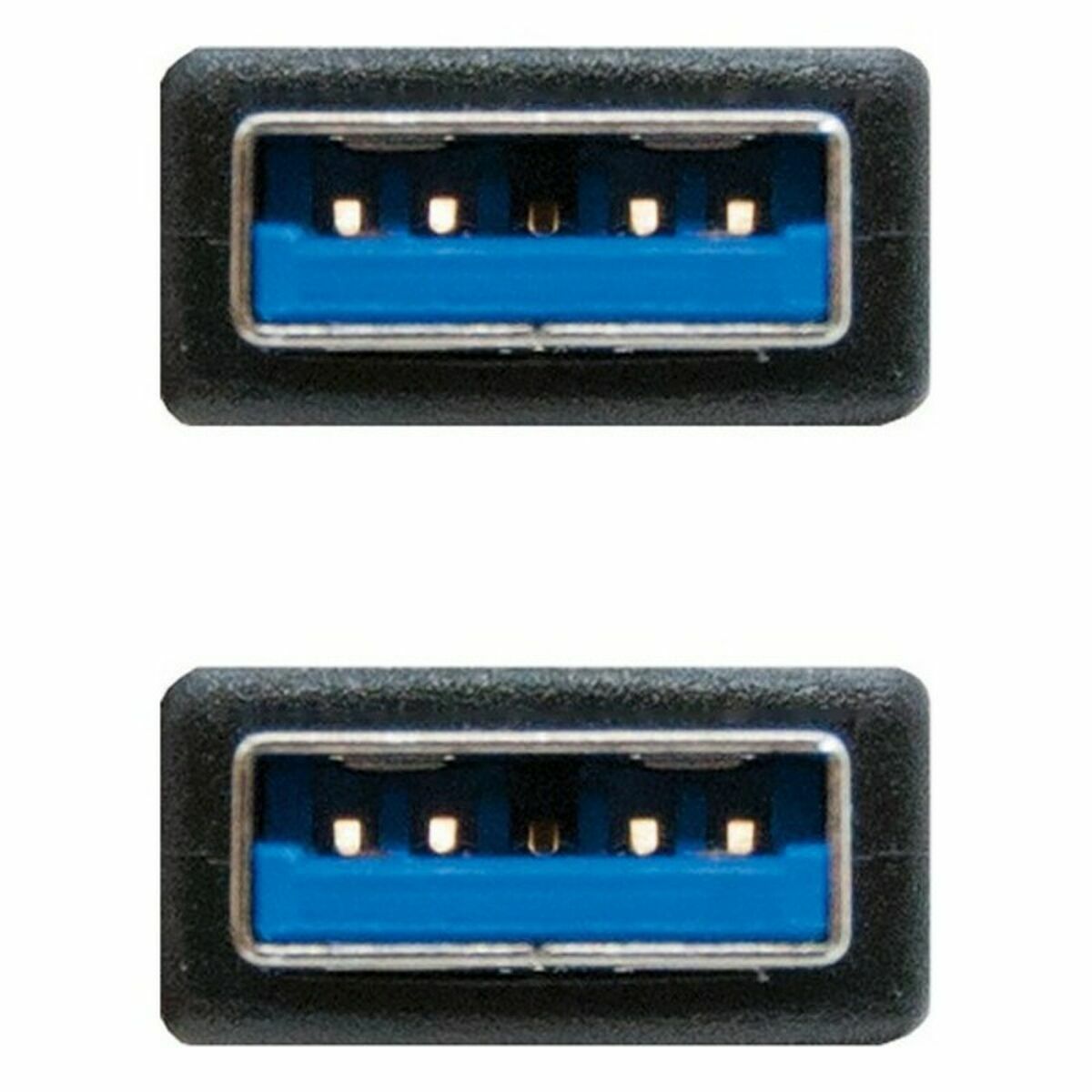 Καλώδιο USB 3.0 A σε USB A NANOCABLE 10.01.1002-BK Μαύρο 2 m