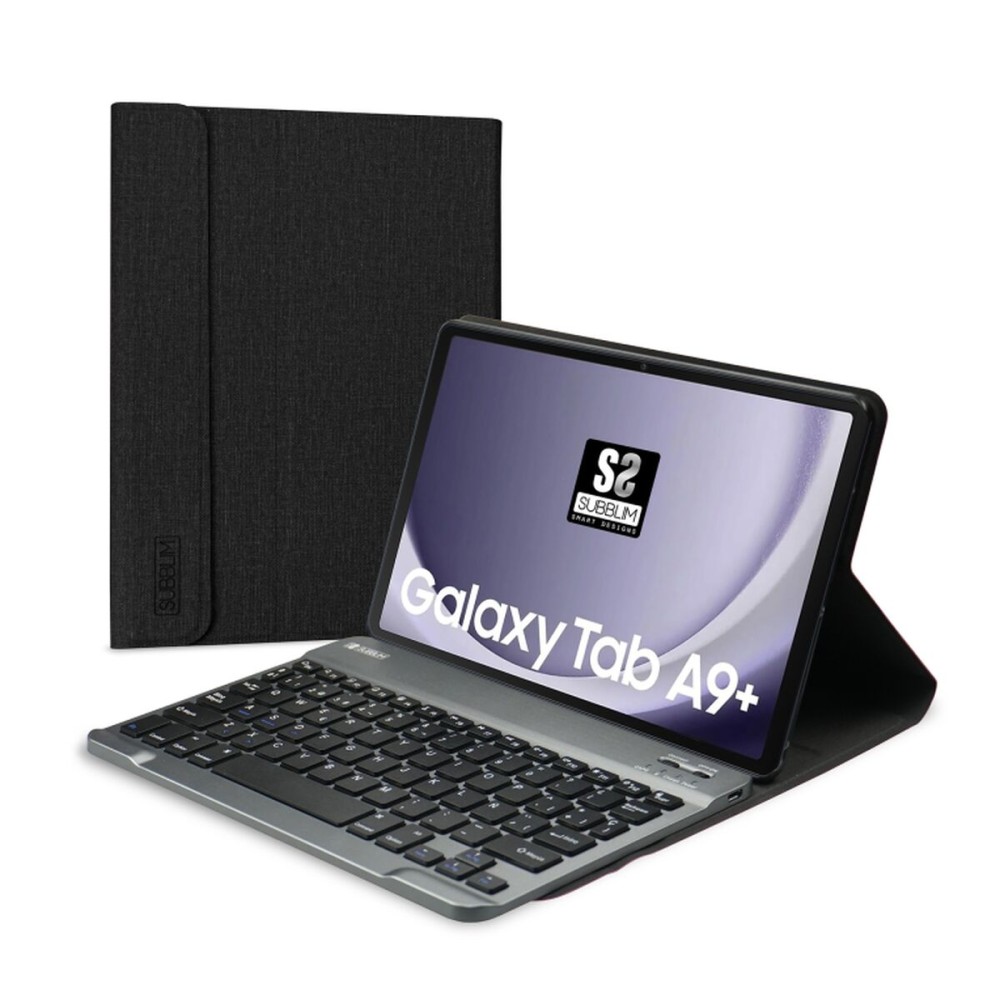 Κάλυμμα Tablet Subblim SUBKT3-BTS060 Μαύρο Ισπανικό Qwerty QWERTY