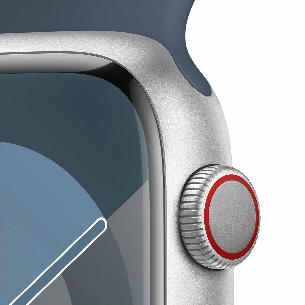Smartwatch Apple MRMG3QL/A Μπλε Ασημί 45 mm